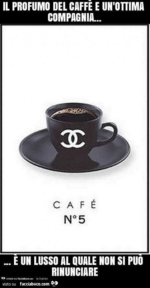 Il profumo del caffè e un'ottima compagnia… È un lusso al quale non si può rinunciare