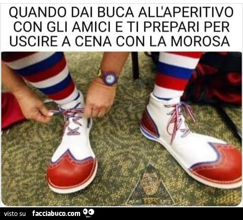 Quando dai buca all aperitivo con gli amici