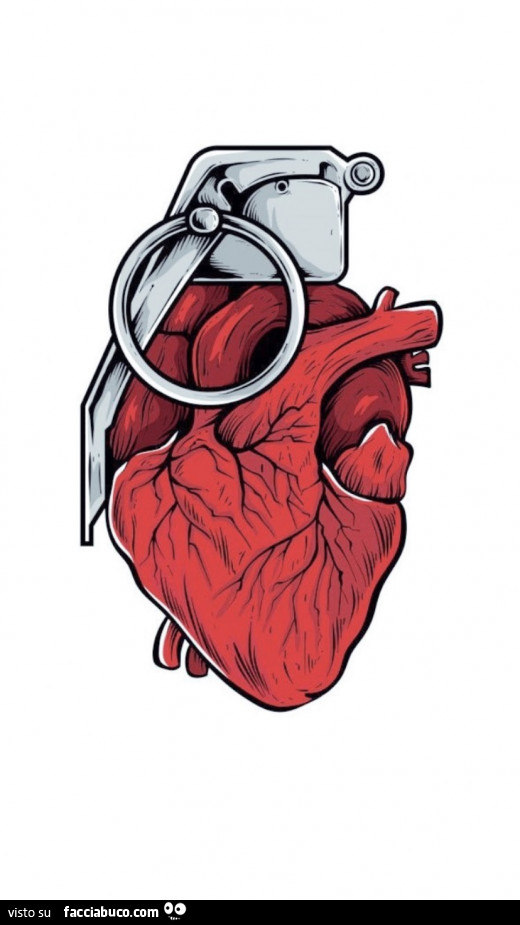 Cuore bomba a mano