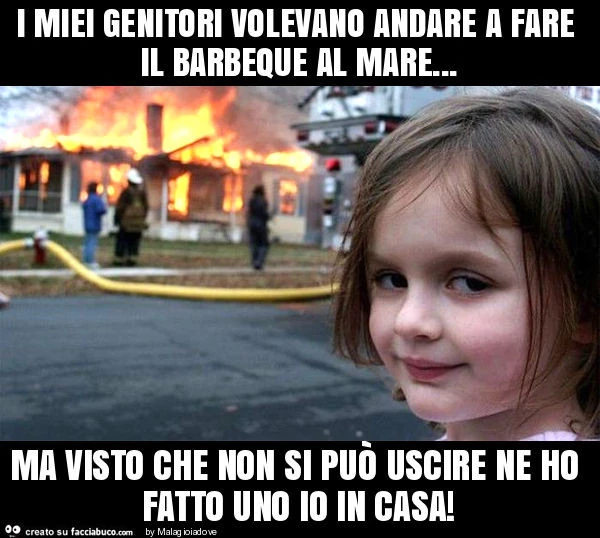 I miei genitori volevano andare a fare il barbeque al mare&hellip; ma visto che non si può uscire ne ho fatto uno io in casa