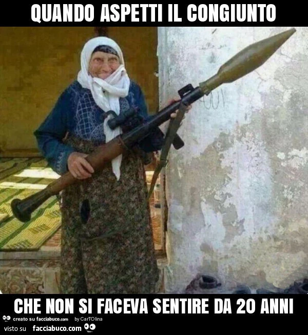 Quando aspetti il congiunto che non si faceva sentire da 20 anni