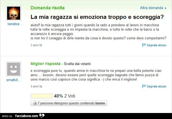 La mia ragazza si emoziona troppo e scoreggia?