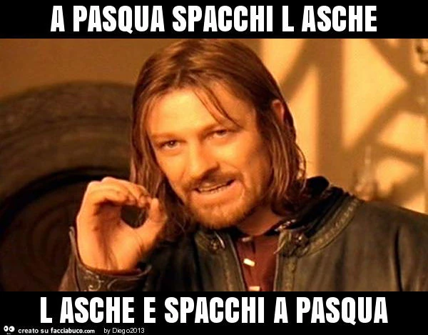 A pasqua spacchi l asche l asche e spacchi a pasqua