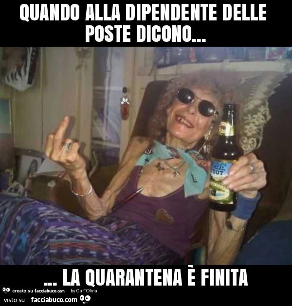 Quando alla dipendente delle poste dicono&hellip; la quarantena è finita