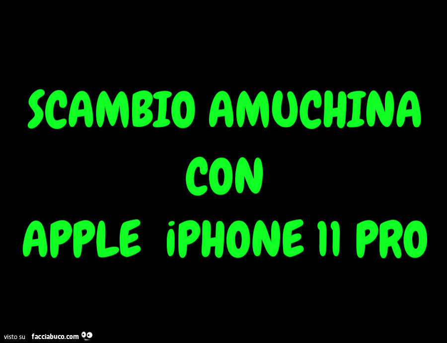 Scambio amuchina con apple iphone 11 pro