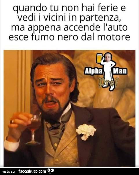 Quando tu non hai ferie e vedi i vicini in partenza