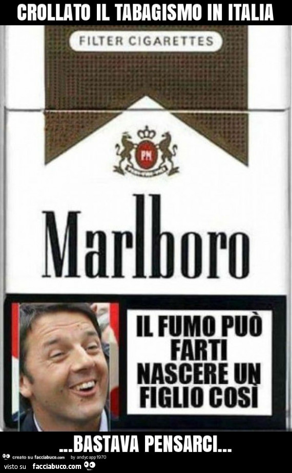 Crollato il tabagismo in italia… bastava pensarci
