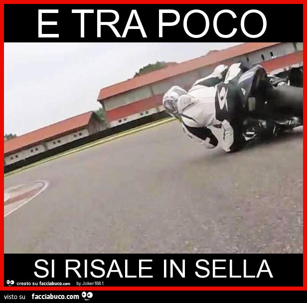 E tra poco si risale in sella