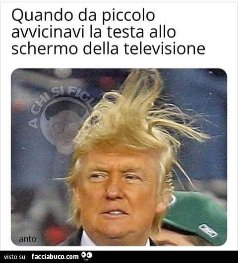 Quando da piccolo avvicinavi la testa allo schermo della televisione