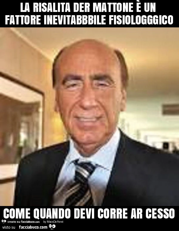 La risalita der mattone è un fattore inevitabbbile fisiologggico come quando devi corre ar cesso