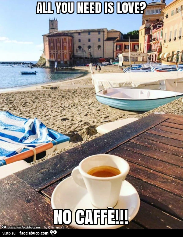 All you need is love? No caffè