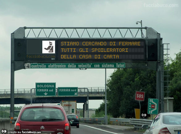 Stiamo cercando di fermare tutti gli spoileratori della casa di carta
