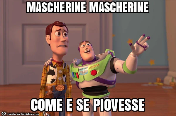 Mascherine mascherine come e se piovesse