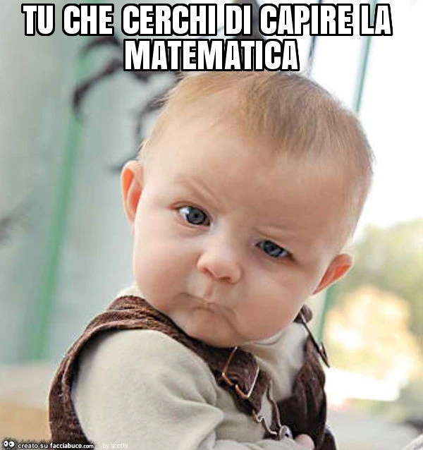 Tu che cerchi di capire la matematica