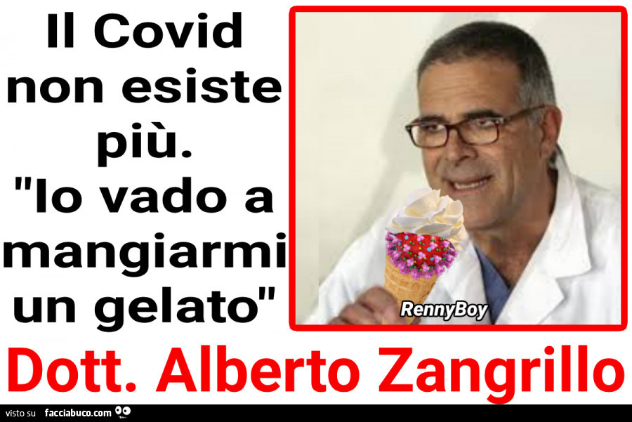 Coronavirus, "Il Covid non esiste più. Alberto Zangrillo. "Io vado a mangiarmi un gelato"