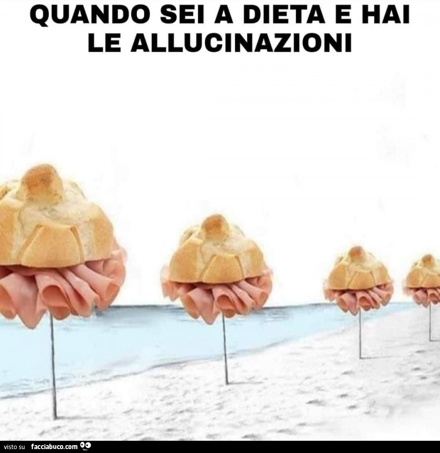 Quando sei a dieta e hai le allucinazioni