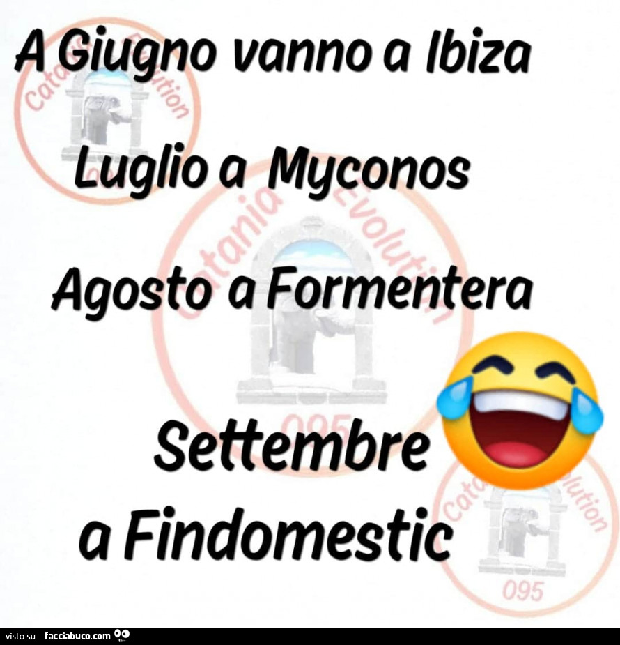 A Giugno vanno a Ibiza. Luglio a Myconos. Agosto a Formentera. Settembre a Findomestic