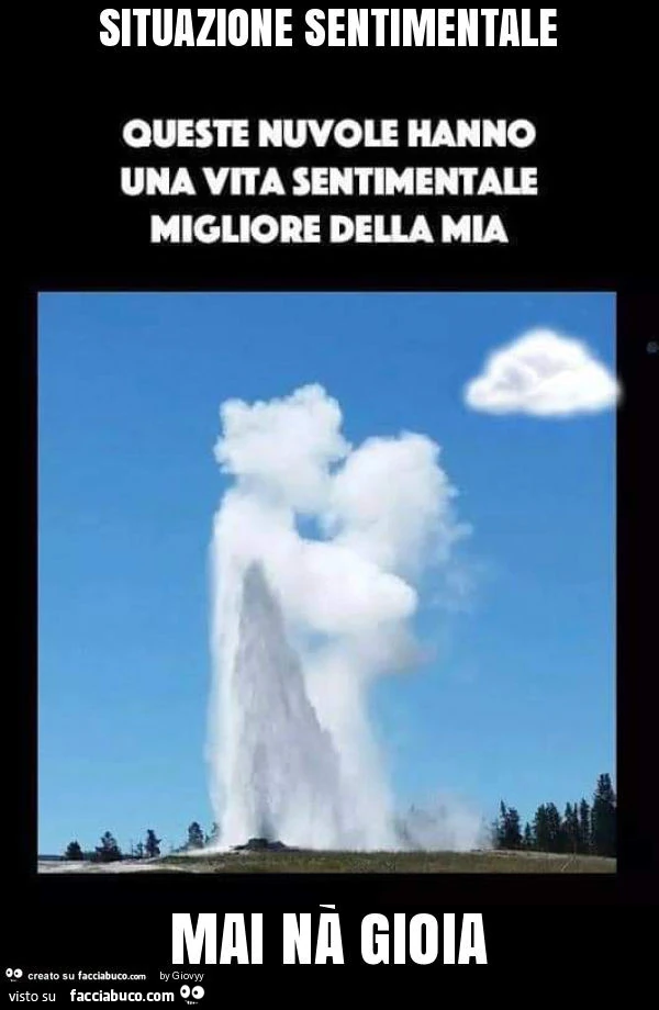 Situazione sentimentale mai nà gioia