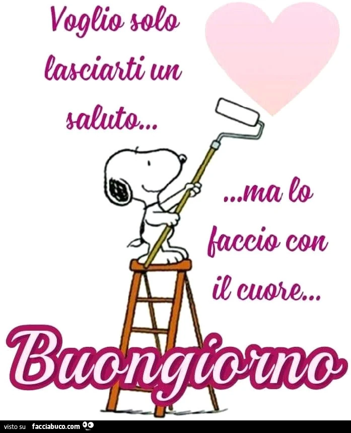 Voglio solo lasciarti un saluto&hellip; ma lo faccio con il cuore