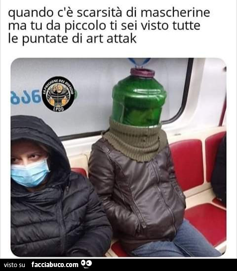 Quando ce scarsita di mascherine ma tu da piccolo ti sei visto tutte le puntate art attack