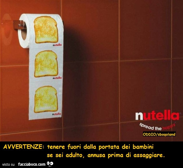 Avvertenze: tenere fuori dalla portata dei bambini se sei adulto, annusa prima di assaggiare