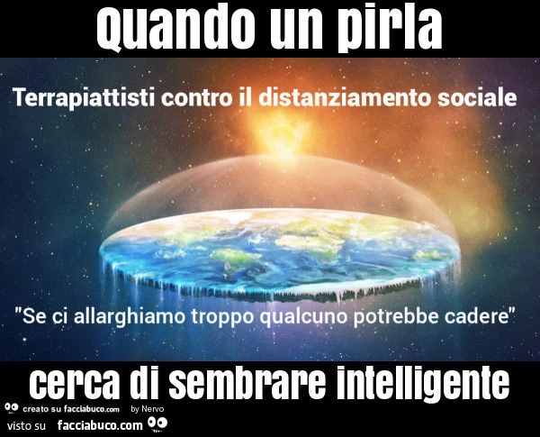 Quando un pirla cerca di sembrare intelligente