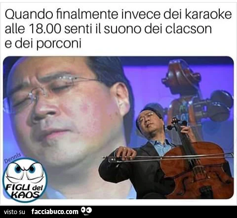 Quando finalmente invece dei karaoke alle 18 senti il suono dei clacson