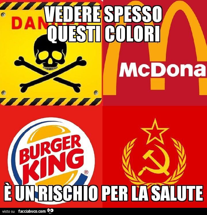Vedere spesso questi colori è un rischio per la salute