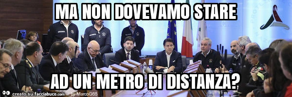 Ma non dovevamo stare ad un metro di distanza?