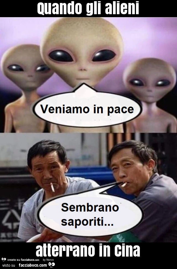 Quando gli alieni atterrano in cina