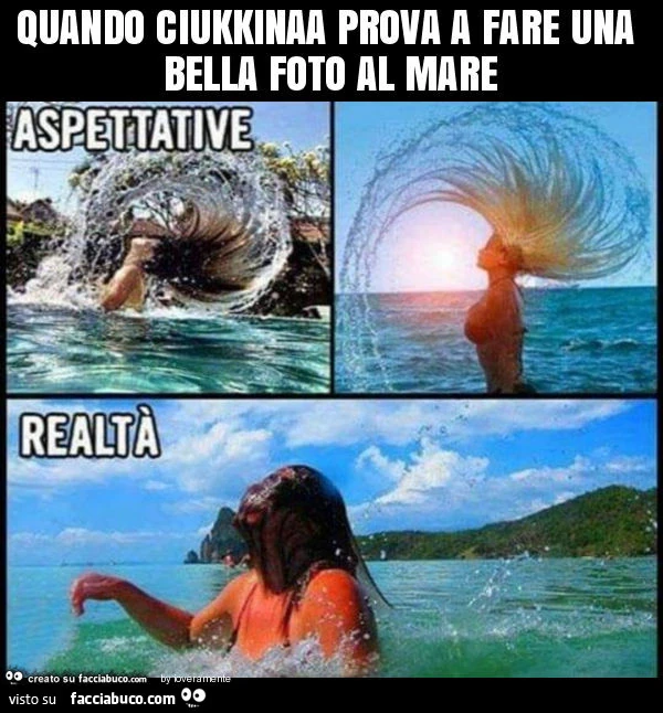 Quando ciukkina prova a fare una bella foto al mare