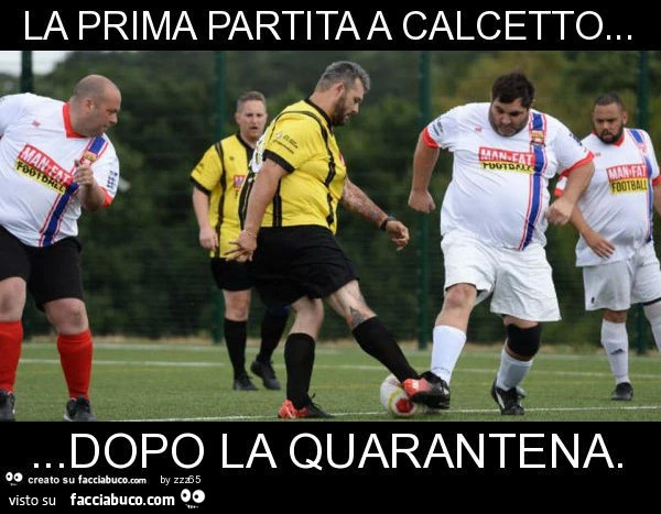 La prima partita a calcetto&hellip; dopo la quarantena