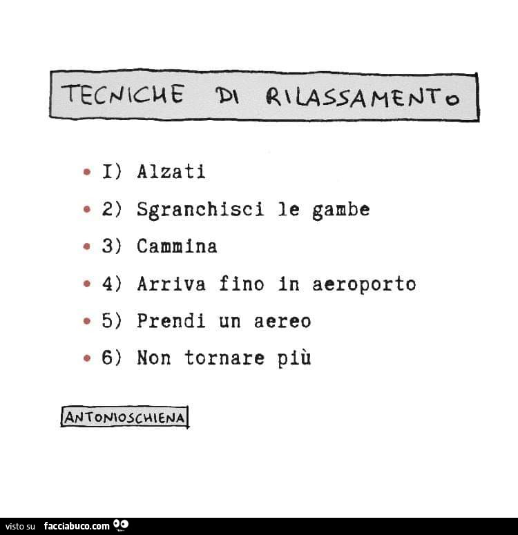 Tecniche di rilassamento