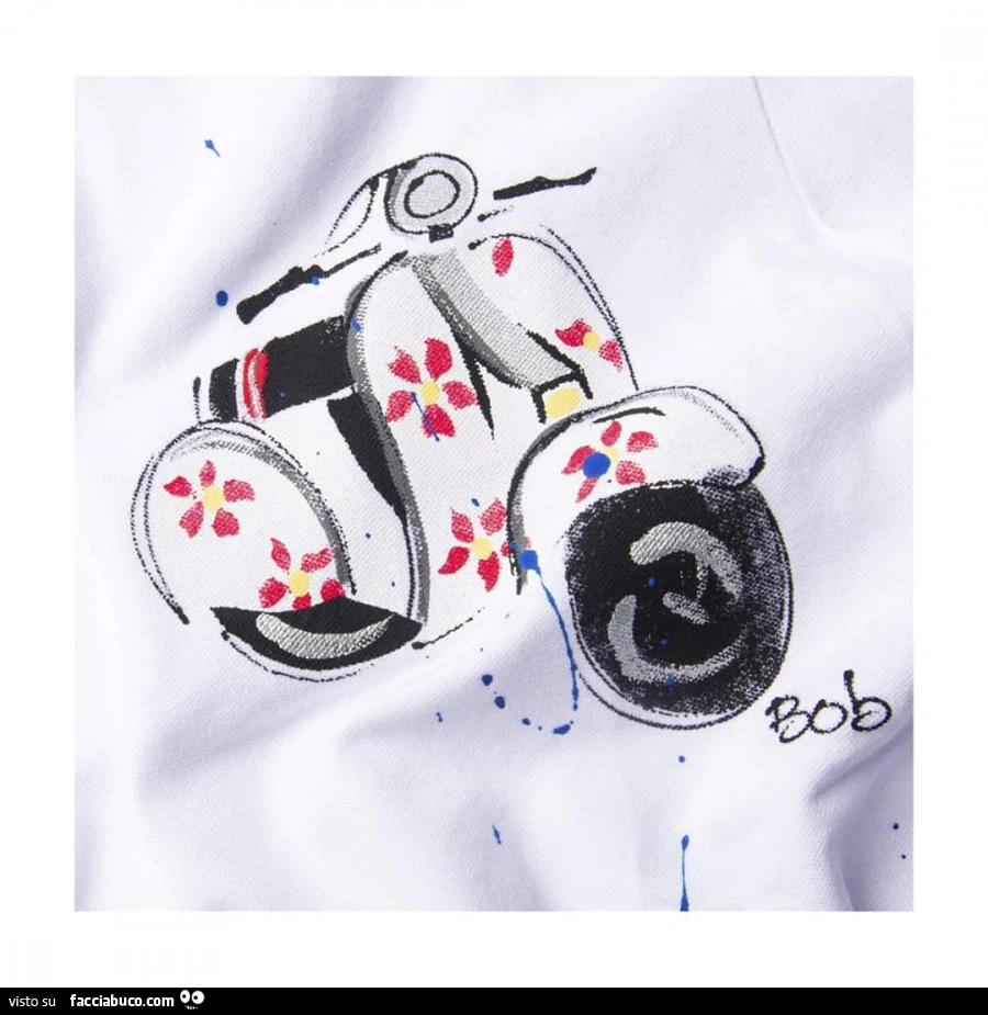 Vespa nella maglietta