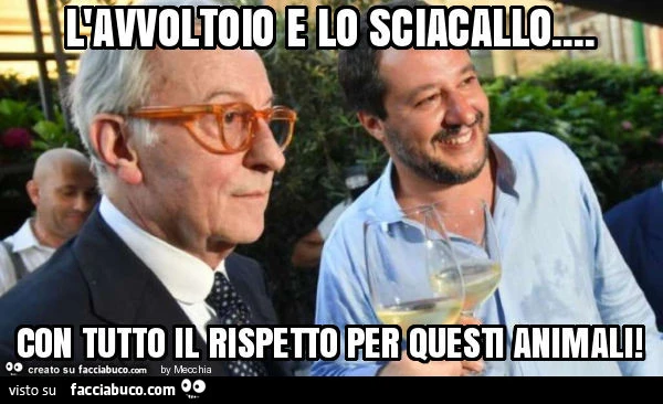 L'avvoltoio e lo sciacallo… con tutto il rispetto per questi animali