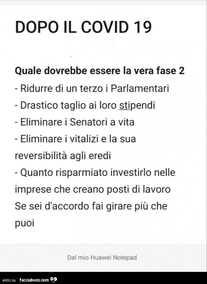 Dopo il covid 19 quale dovrebbe essere la vera fase 2
