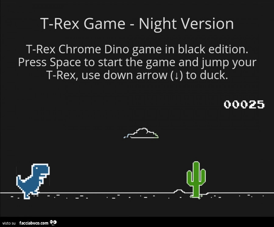 T-rex game night version