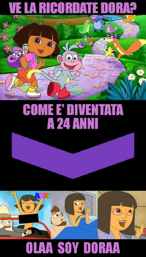 Dora explorer grown up meme