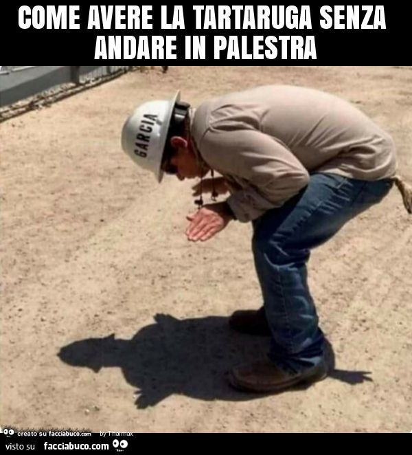 Come avere la tartaruga senza andare in palestra