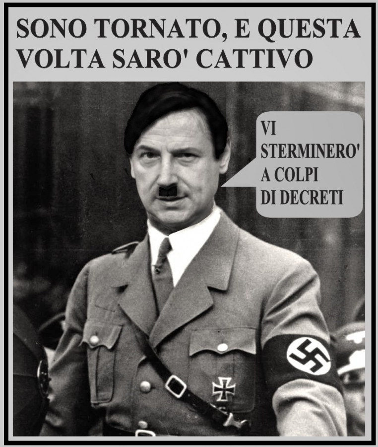 Giuseppe Conte e Adolf Hitler