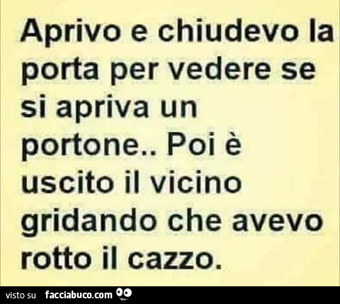 Chiusa una porta