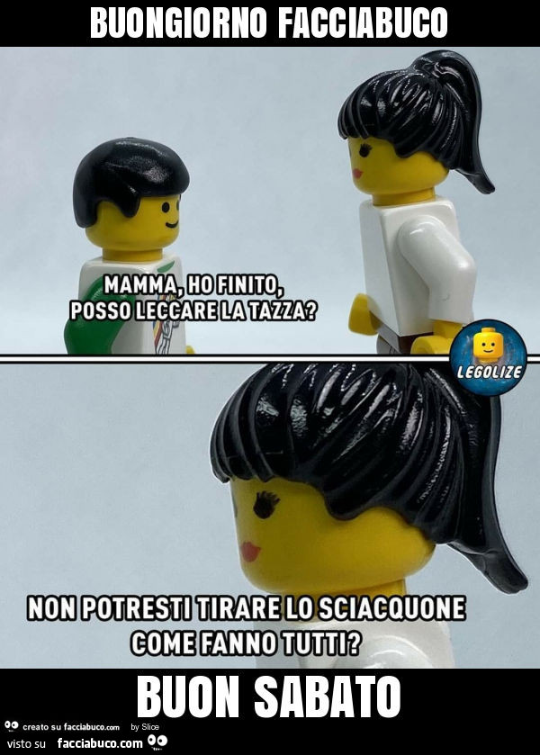 Buongiorno facciabuco buon sabato