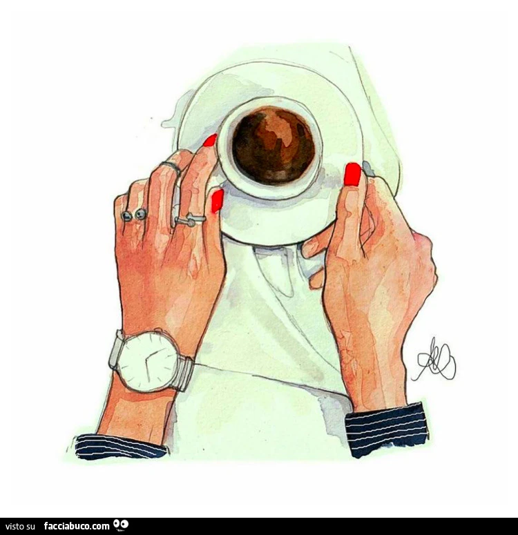 Orologio e caffè