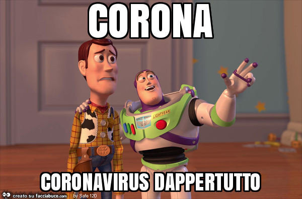 Corona coronavirus dappertutto