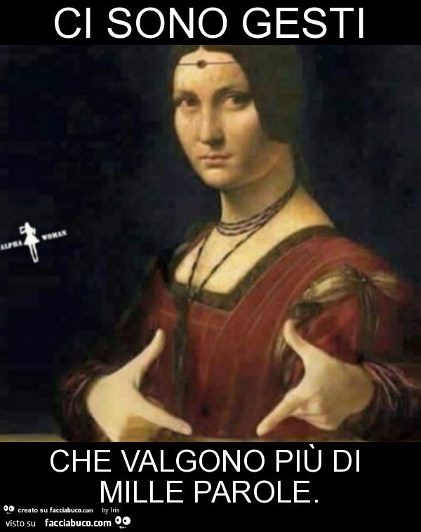 Ci sono gesti che valgono più di mille parole