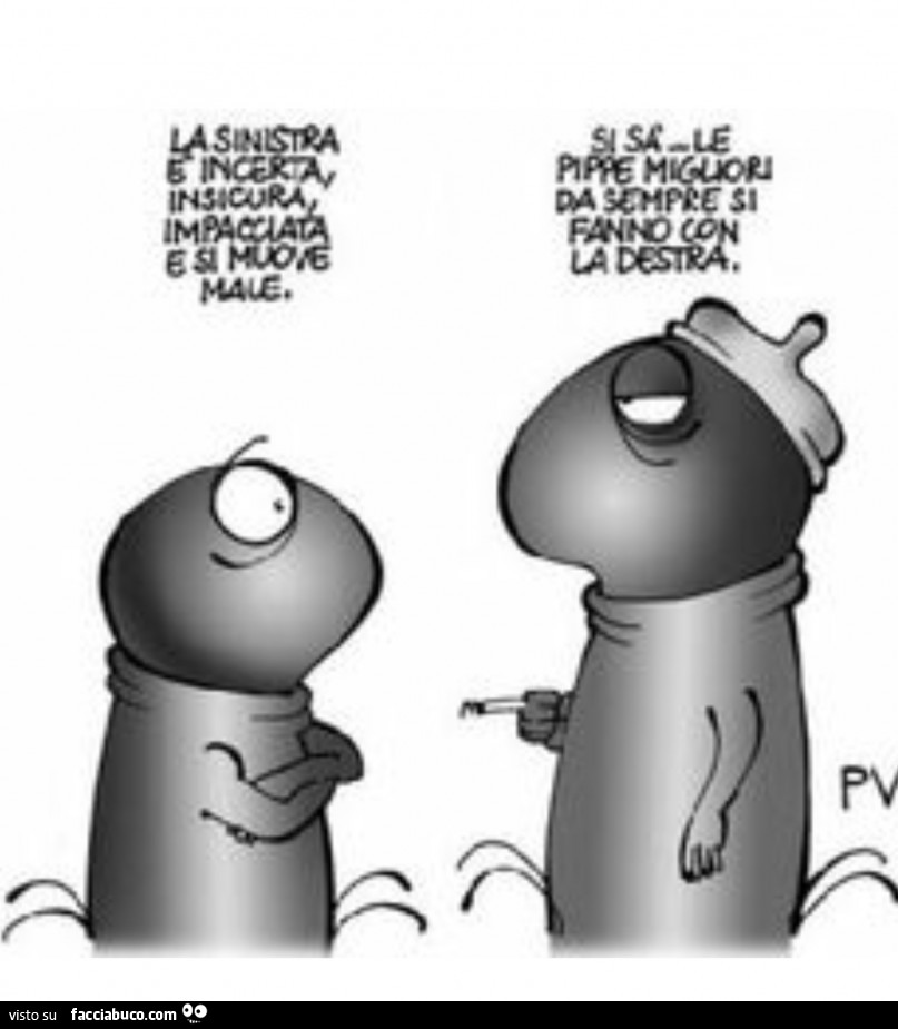 Le pippe con la sinistra