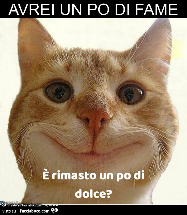 Avrei un po di fame