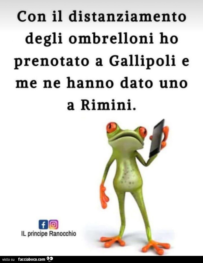 Con il distanziamento degli ombrelloni ho prenotato a gallipoli e me ne hanno dato uno a rimini