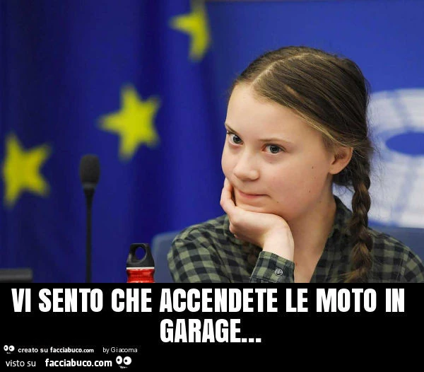 Vi sento che accendete le moto in garage