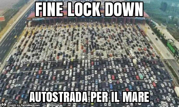 Fine lock down autostrada per il mare